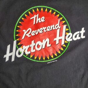 Vtg 1997 Reverend Horton Heat Gin & Tonic Tour Shirt. sz XL. 2 Sided Print